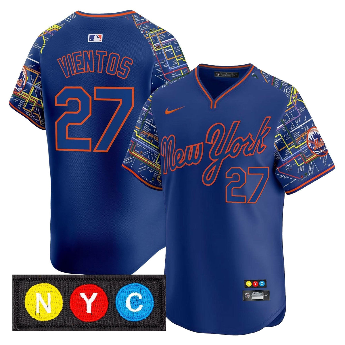 NYM Subway Style Vapor Premier Limited Jersey - Stitched