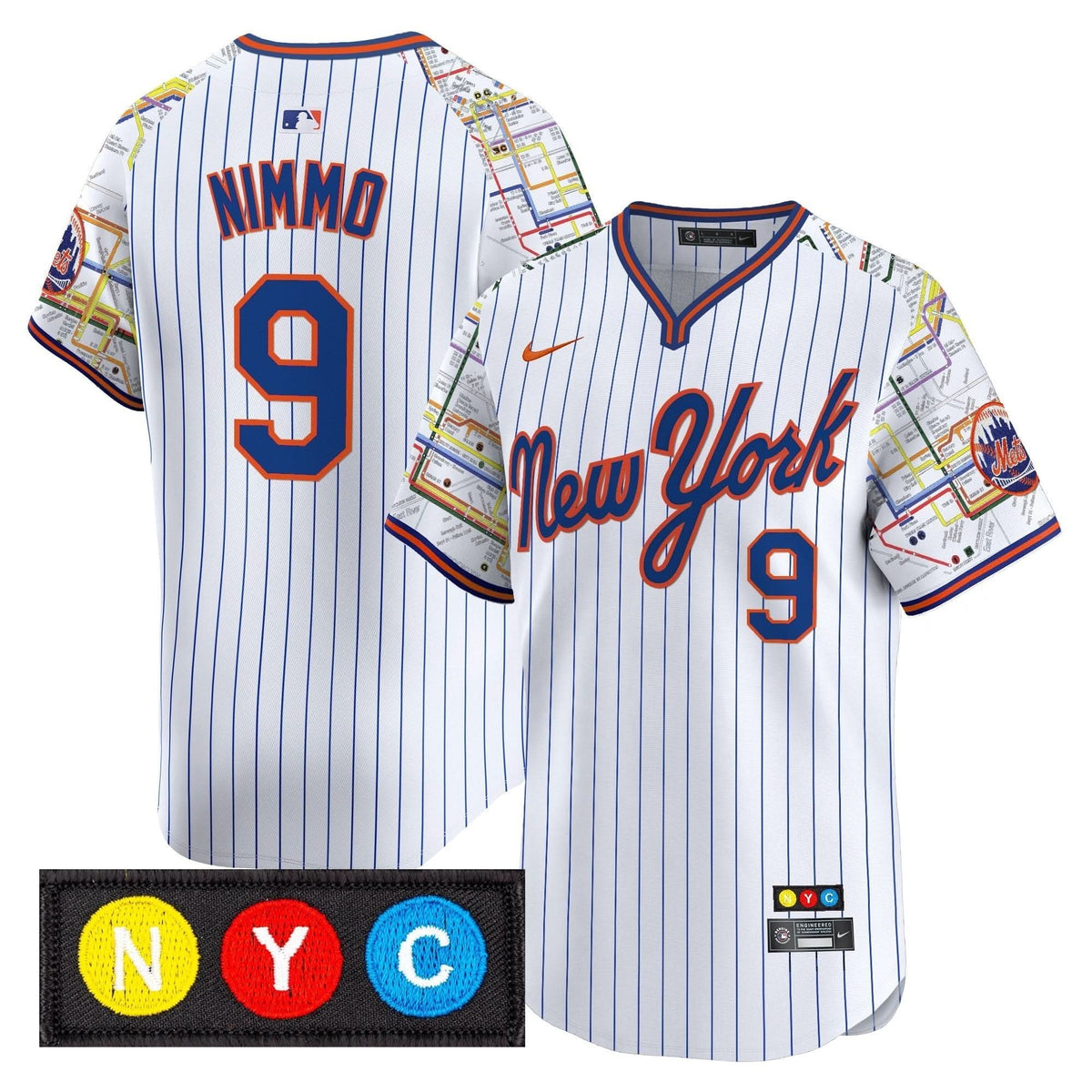 NYM Subway Style Vapor Premier Limited Jersey - Stitched
