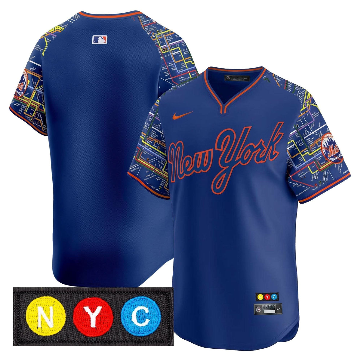 NYM Subway Style Vapor Premier Limited Jersey - Stitched