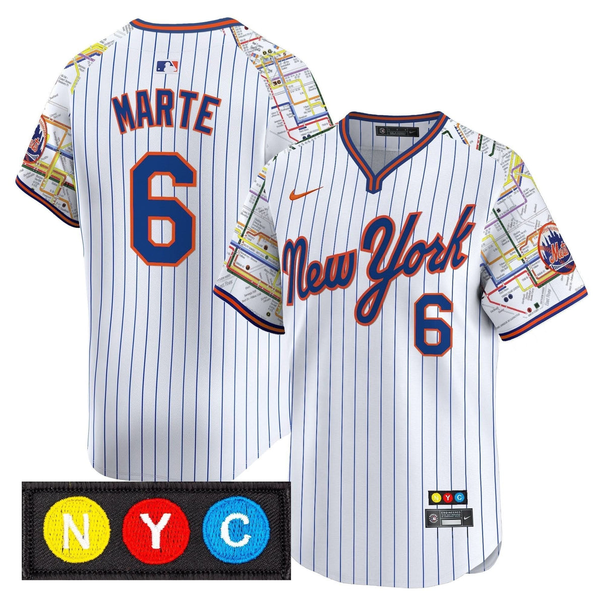 NYM Subway Style Vapor Premier Limited Jersey - Stitched