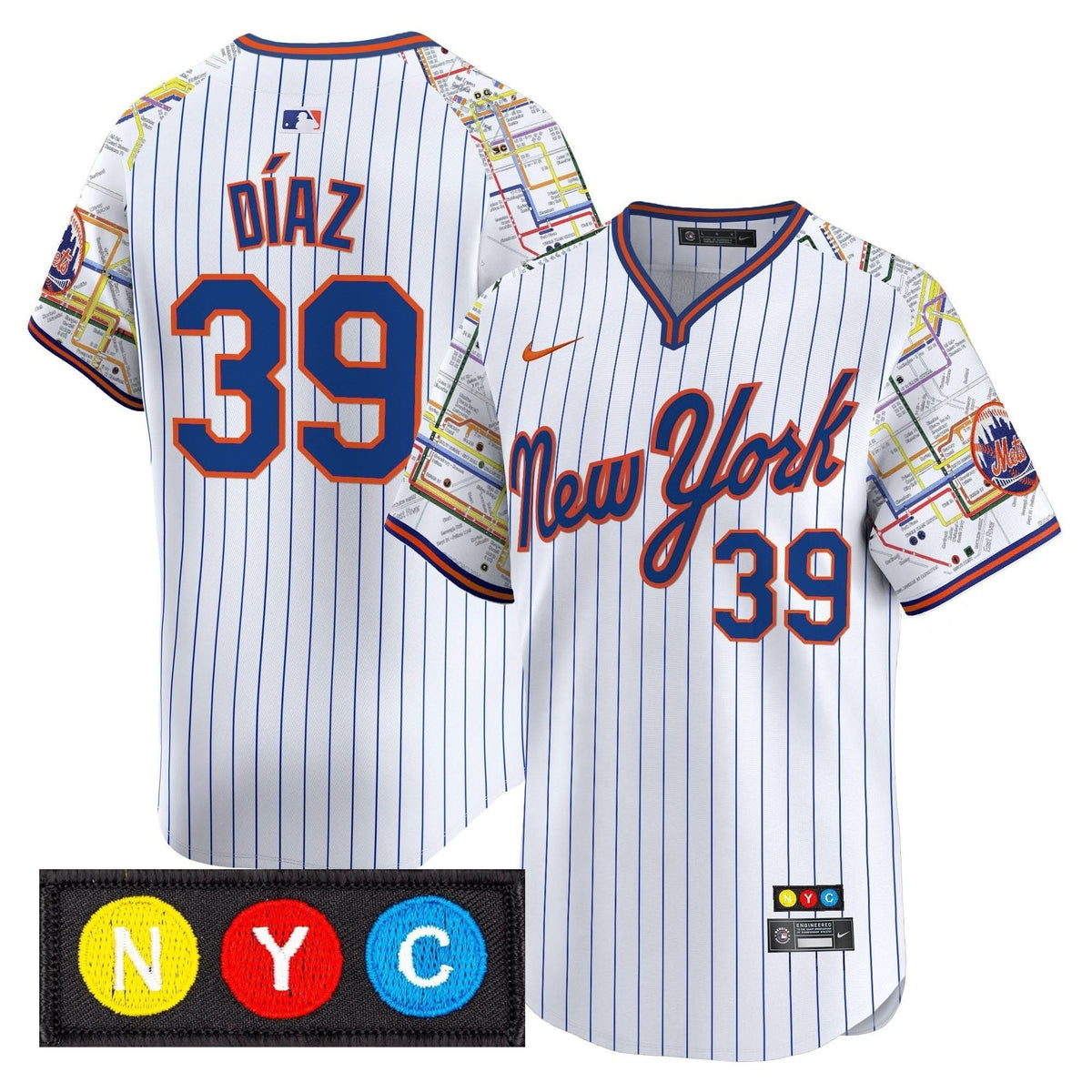 NYM Subway Style Vapor Premier Limited Jersey - Stitched