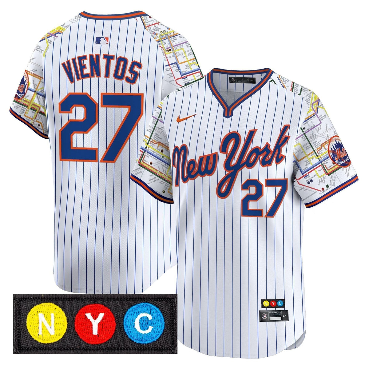 NYM Subway Style Vapor Premier Limited Jersey - Stitched