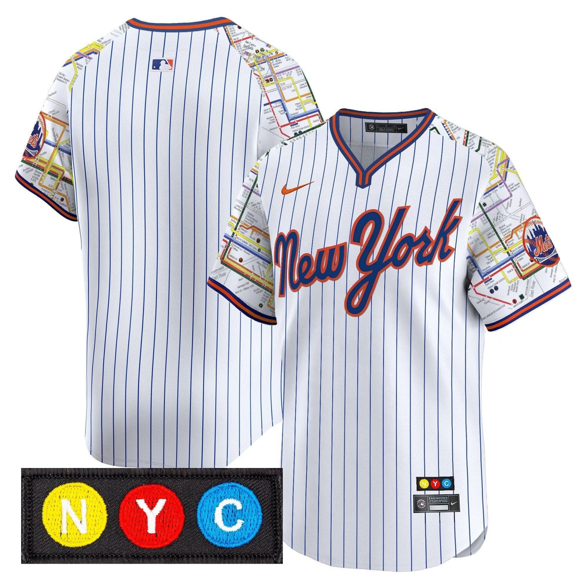 NYM Subway Style Vapor Premier Limited Jersey - Stitched