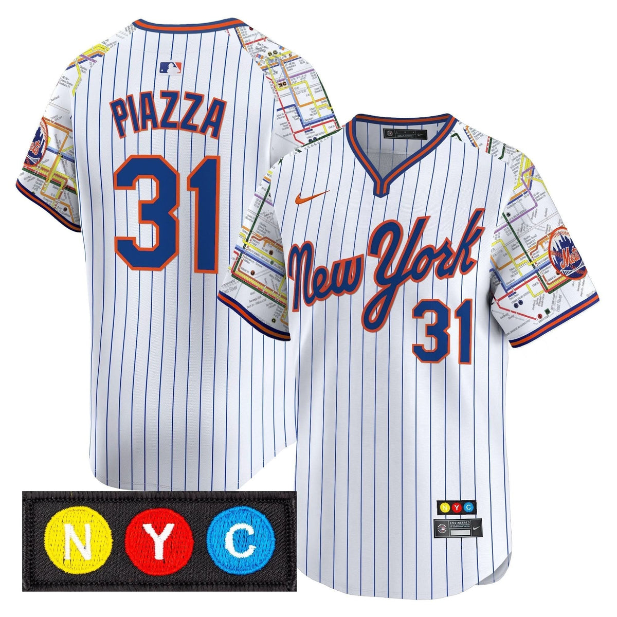 NYM Subway Style Vapor Premier Limited Jersey - Stitched
