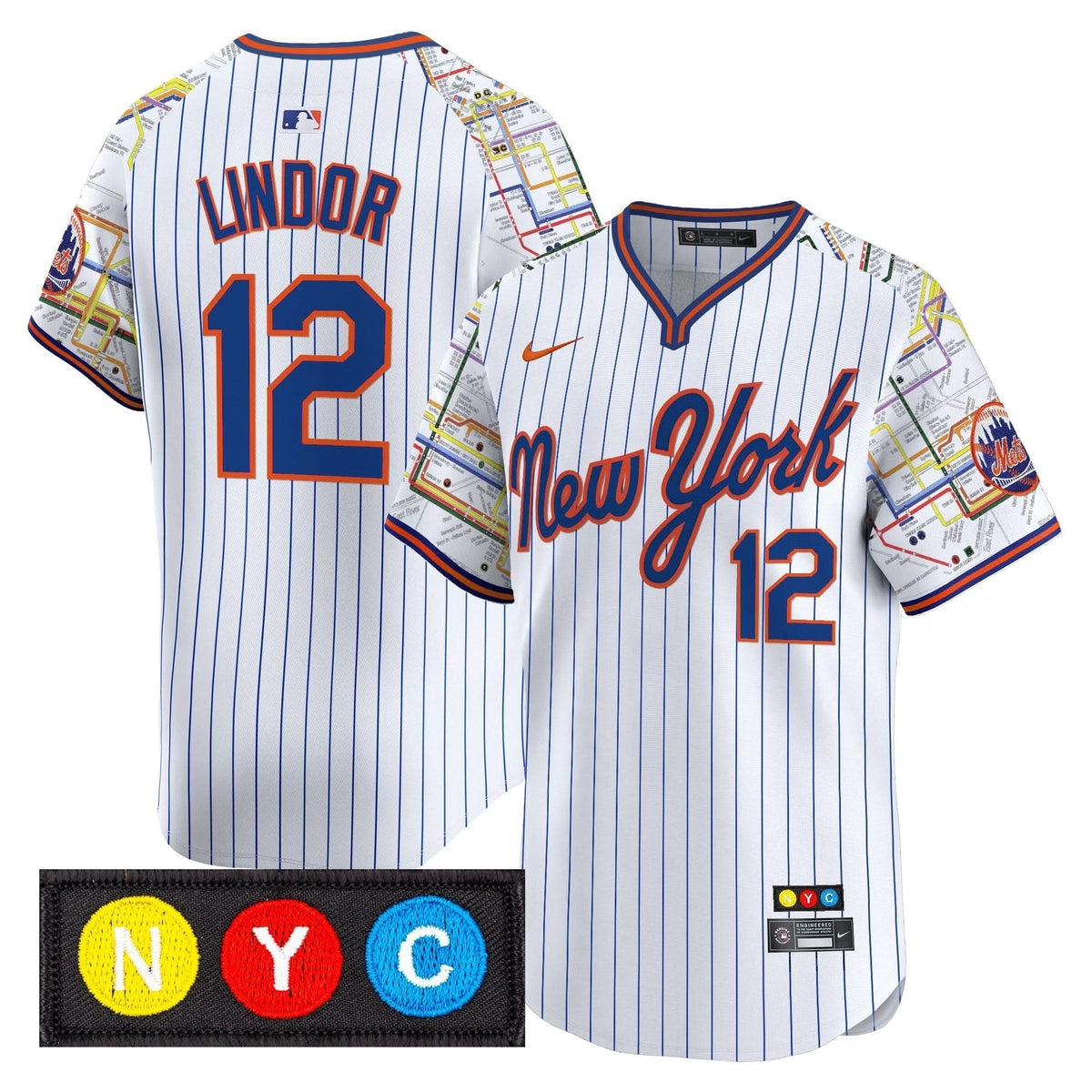 NYM Subway Style Vapor Premier Limited Jersey - Stitched