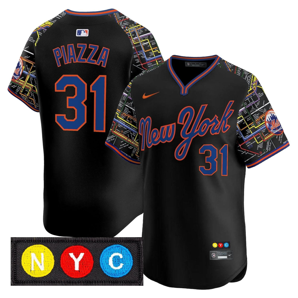 NYM Subway Style Vapor Premier Limited Jersey - Stitched