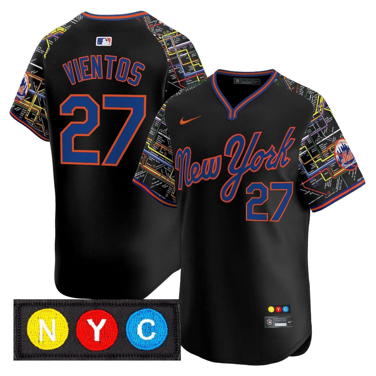 NYM Subway Style Vapor Premier Limited Jersey - Stitched
