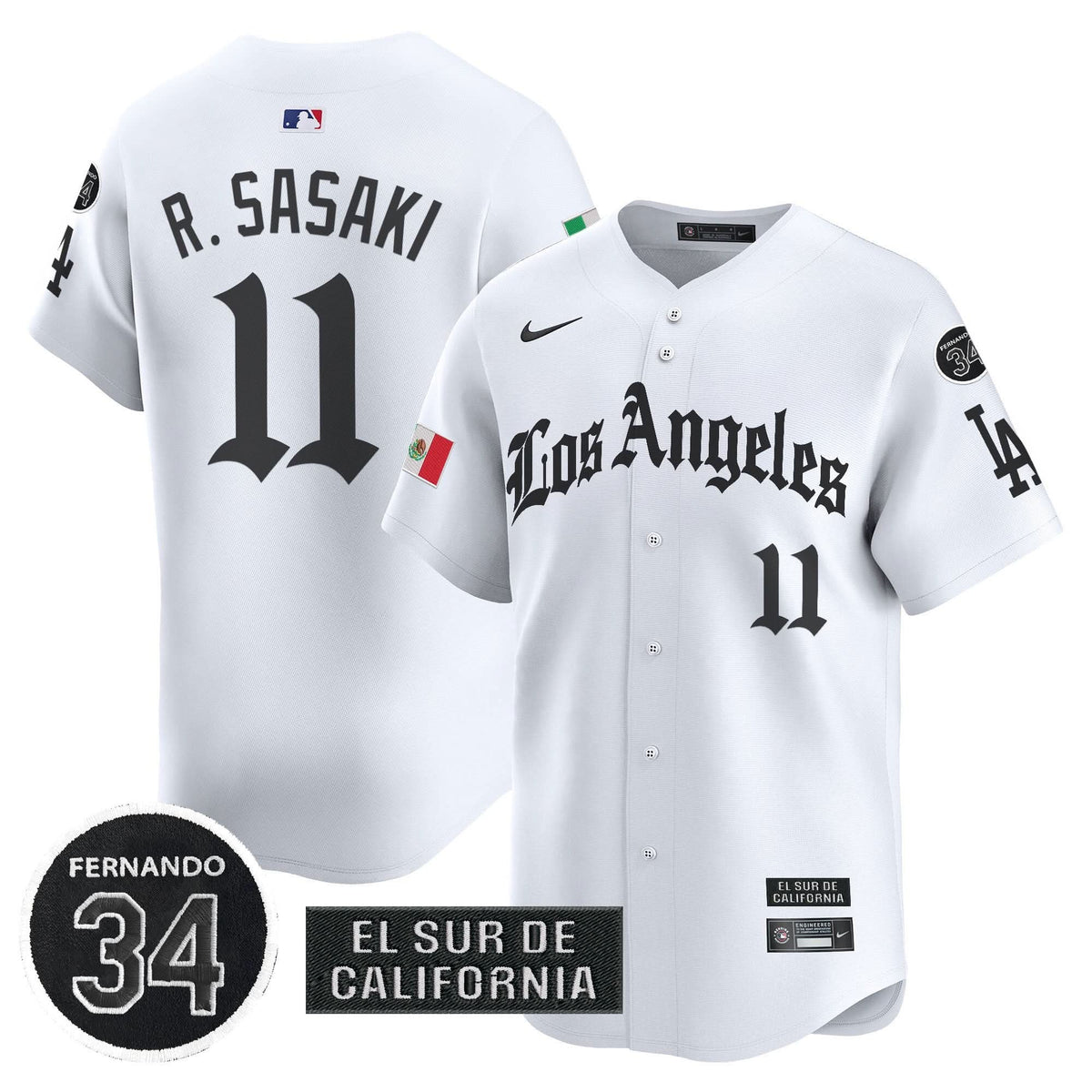 LAD Mexico 2025 LA Gothic Style Patch Vapor Premier Limited Jersey - Stitched