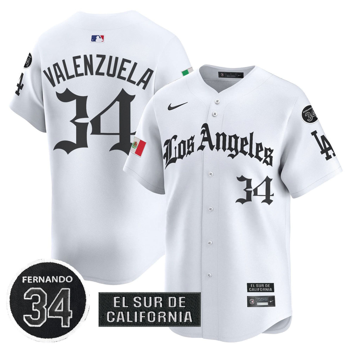LAD Mexico 2025 LA Gothic Style Patch Vapor Premier Limited Jersey - Stitched