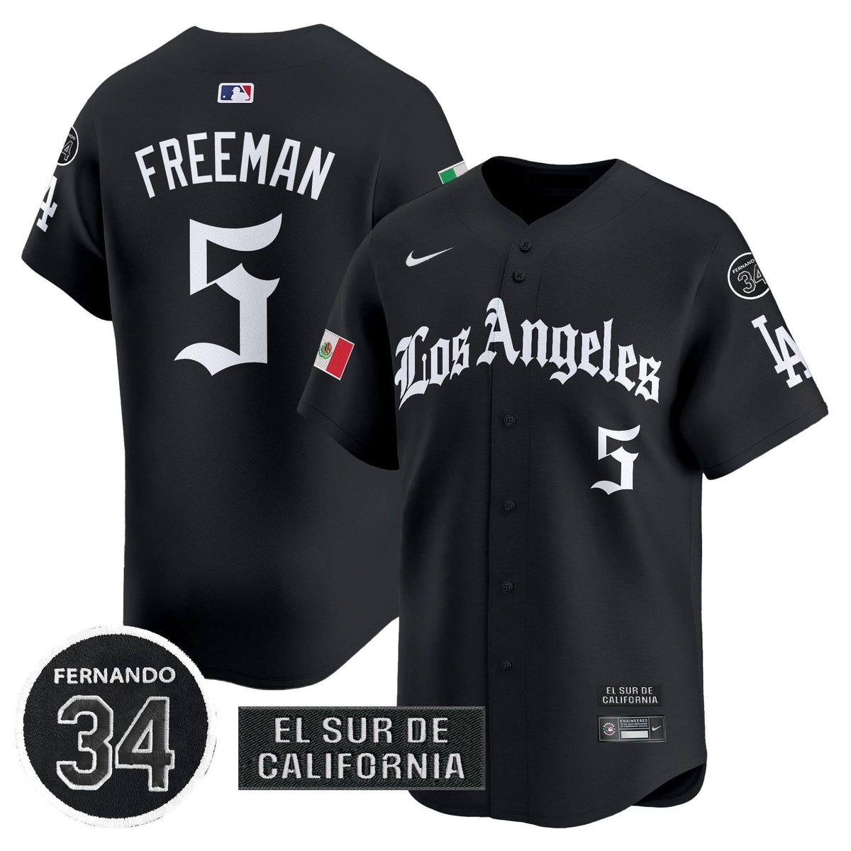 LAD Mexico 2025 LA Gothic Style Patch Vapor Premier Limited Jersey - Stitched