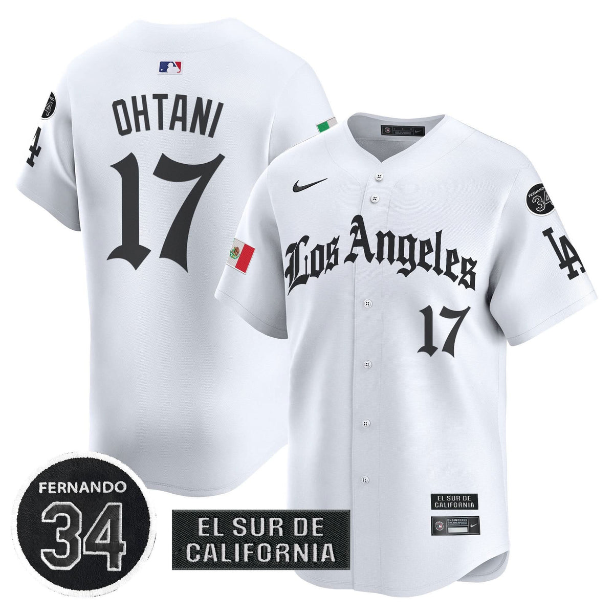 LAD Mexico 2025 LA Gothic Style Patch Vapor Premier Limited Jersey - Stitched