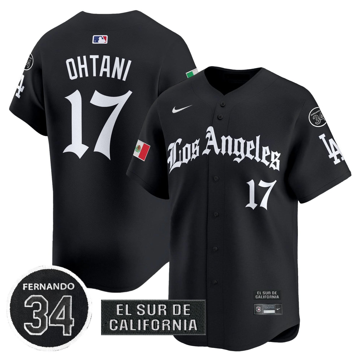 LAD Mexico 2025 LA Gothic Style Patch Vapor Premier Limited Jersey - Stitched