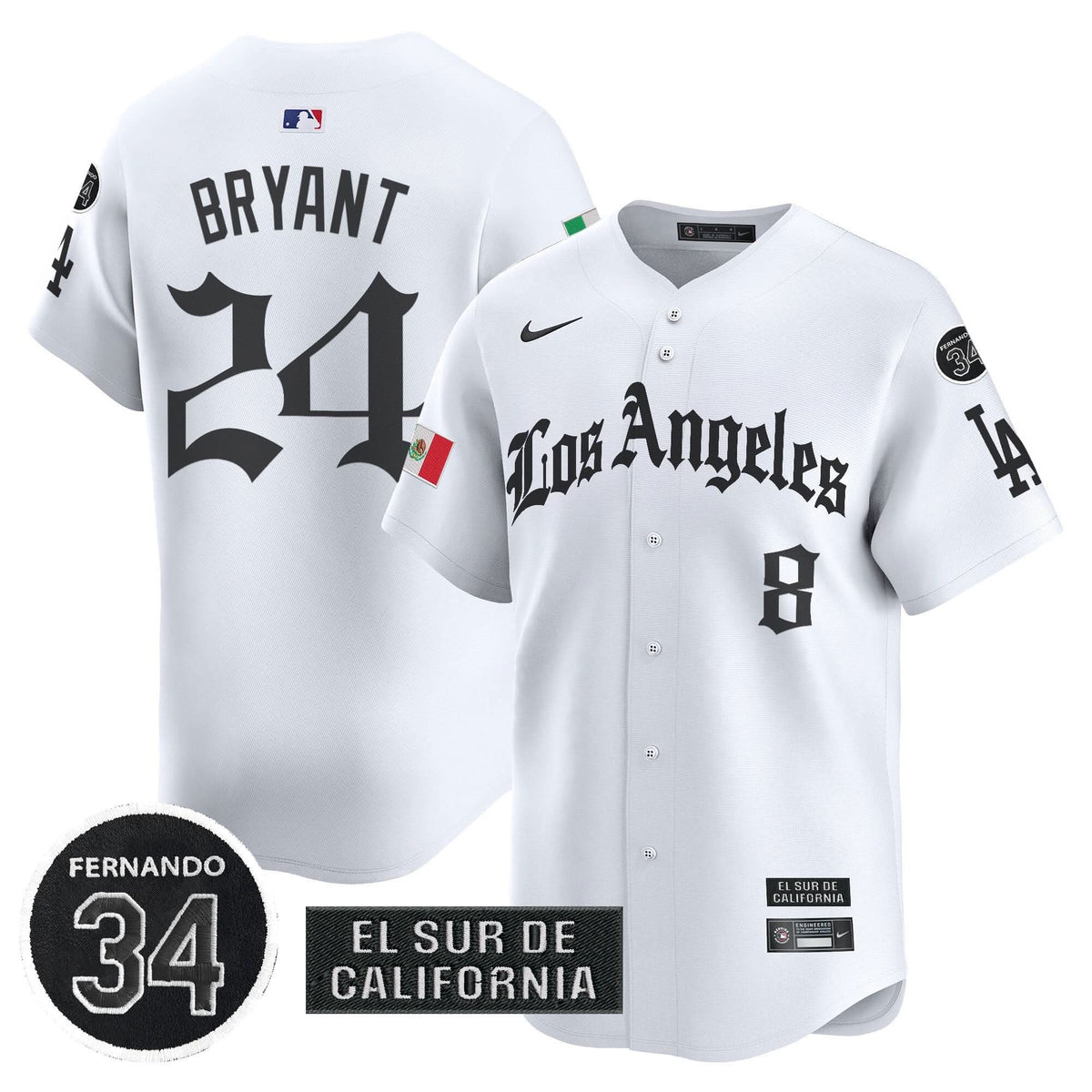 LAD Mexico 2025 LA Gothic Style Patch Vapor Premier Limited Jersey - Stitched