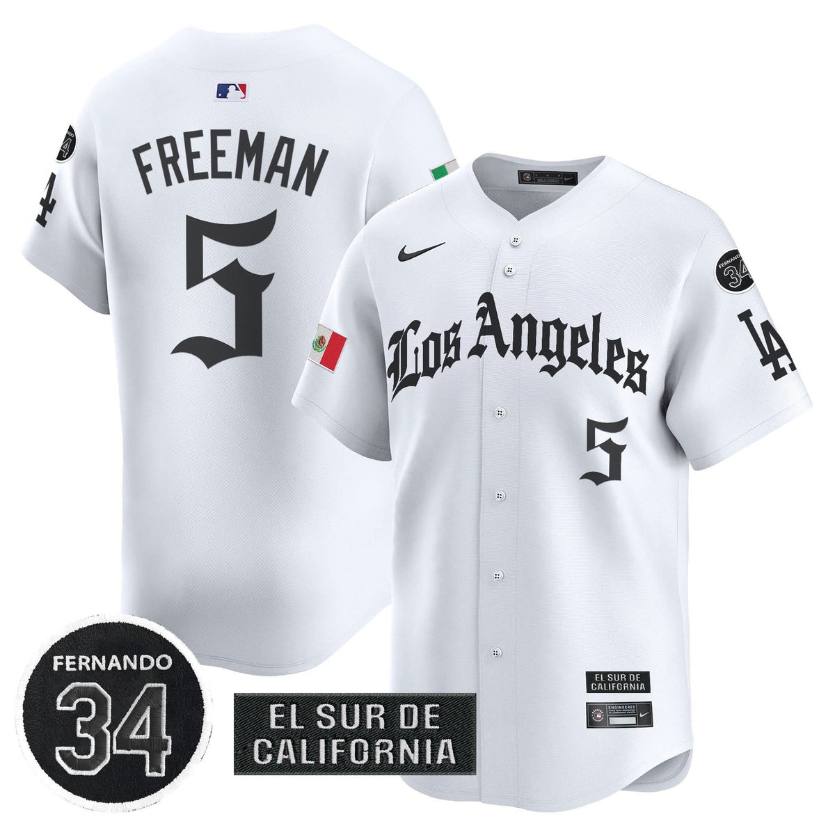 LAD Mexico 2025 LA Gothic Style Patch Vapor Premier Limited Jersey - Stitched