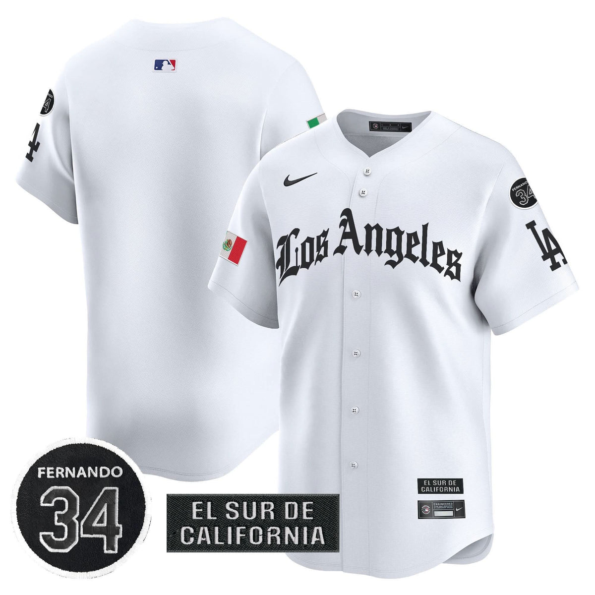 LAD Mexico 2025 LA Gothic Style Patch Vapor Premier Limited Jersey - Stitched
