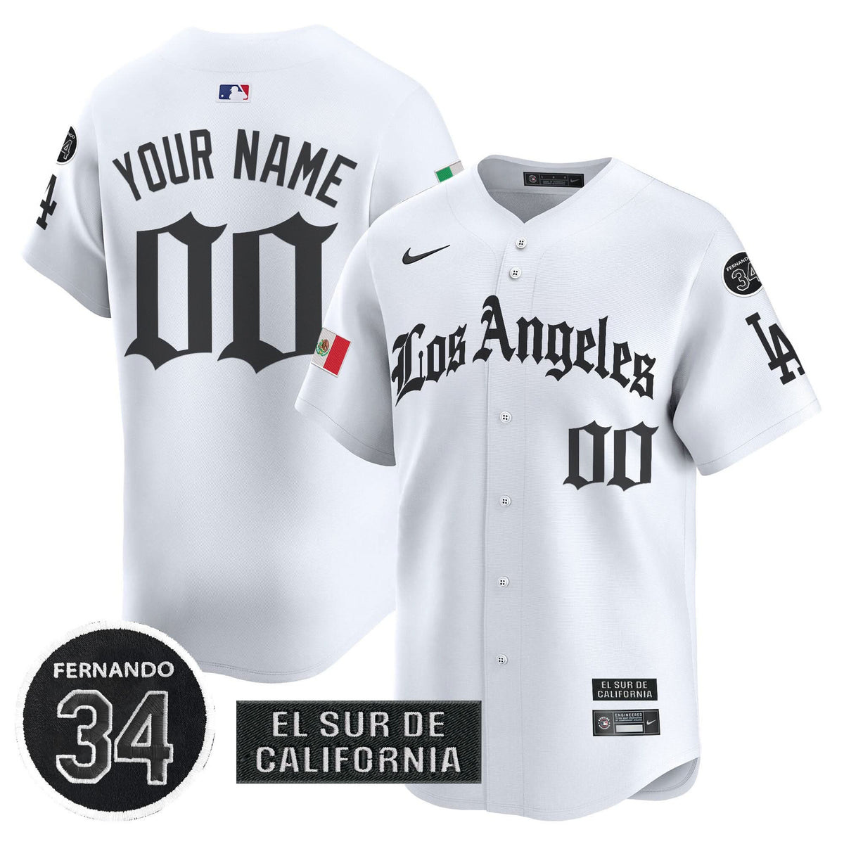 LAD Mexico 2025 LA Gothic Style Patch Vapor Premier Limited Custom Jersey - Stitched