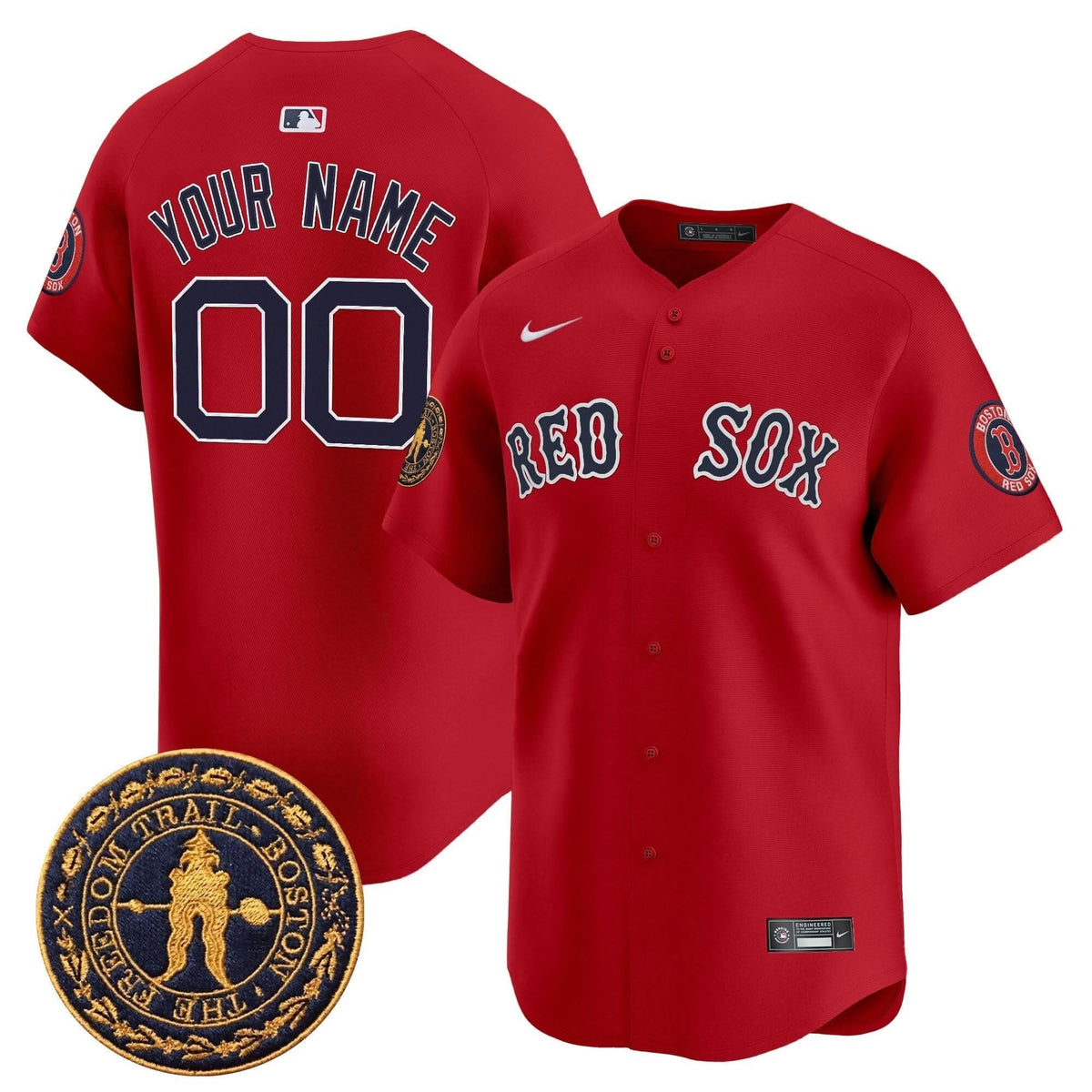 BRS Freedom Trail Patch Vapor Premier Limited Custom Jersey - Stitched