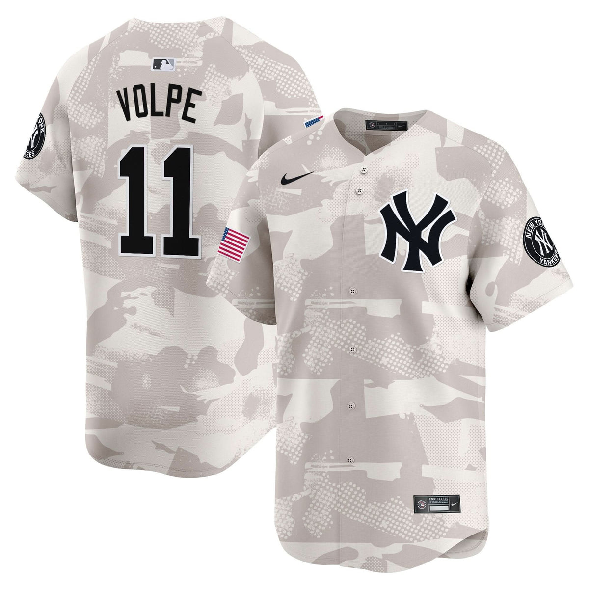 NYY 2025 Armed Forces Day Vapor Premier Limited Jersey - Stitched