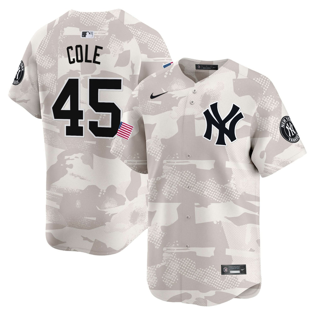NYY 2025 Armed Forces Day Vapor Premier Limited Jersey - Stitched