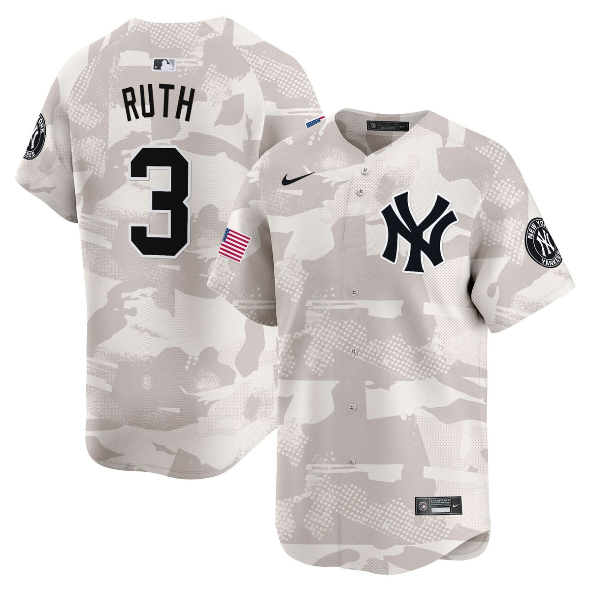 NYY 2025 Armed Forces Day Vapor Premier Limited Jersey - Stitched