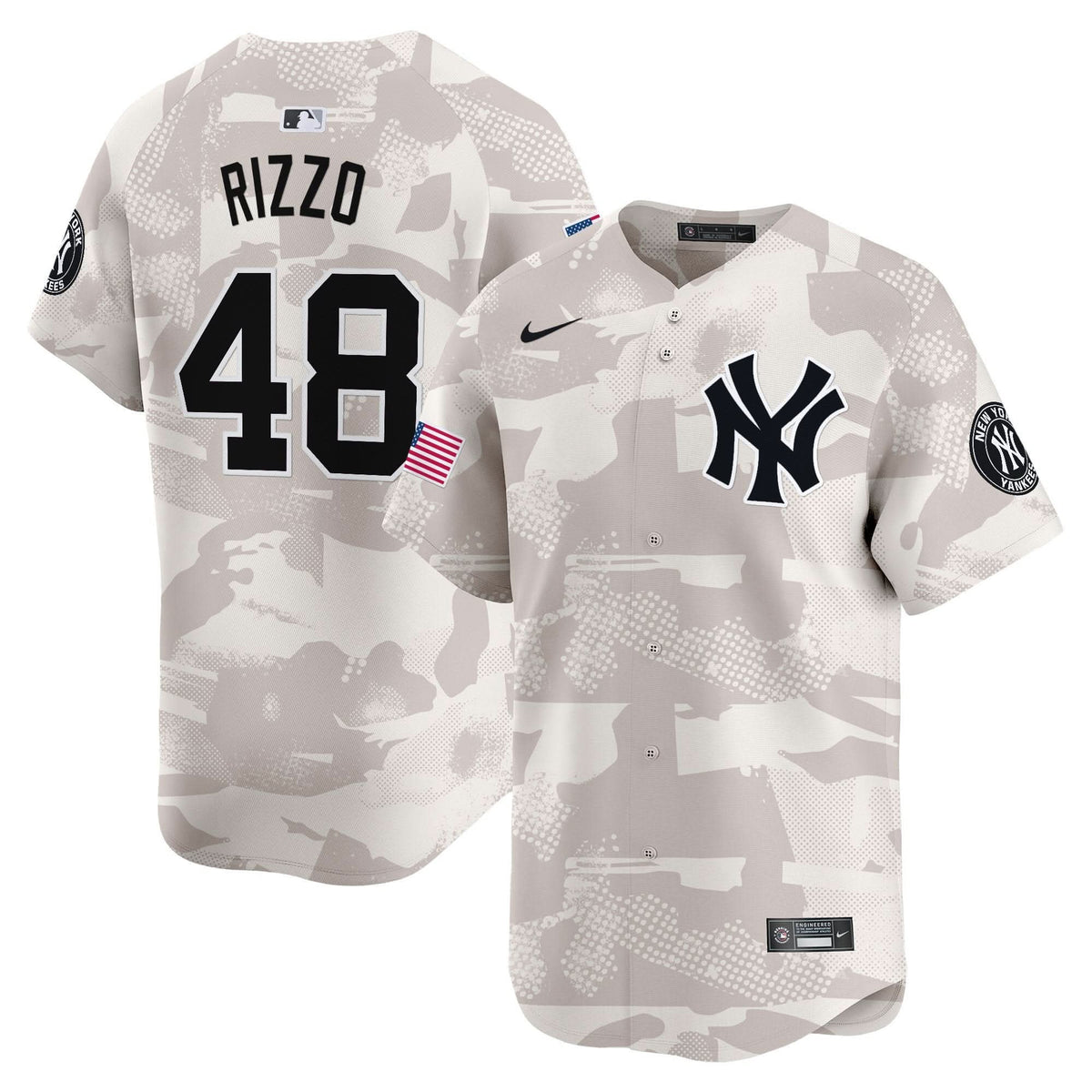 NYY 2025 Armed Forces Day Vapor Premier Limited Jersey - Stitched