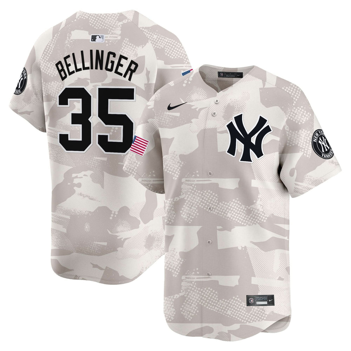 NYY 2025 Armed Forces Day Vapor Premier Limited Jersey - Stitched