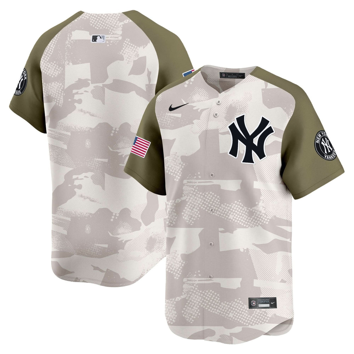 NYY 2025 Armed Forces Day Vapor Premier Limited Jersey - Stitched