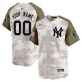 NYY 2025 Armed Forces Day Vapor Premier Limited Custom Jersey - Stitched