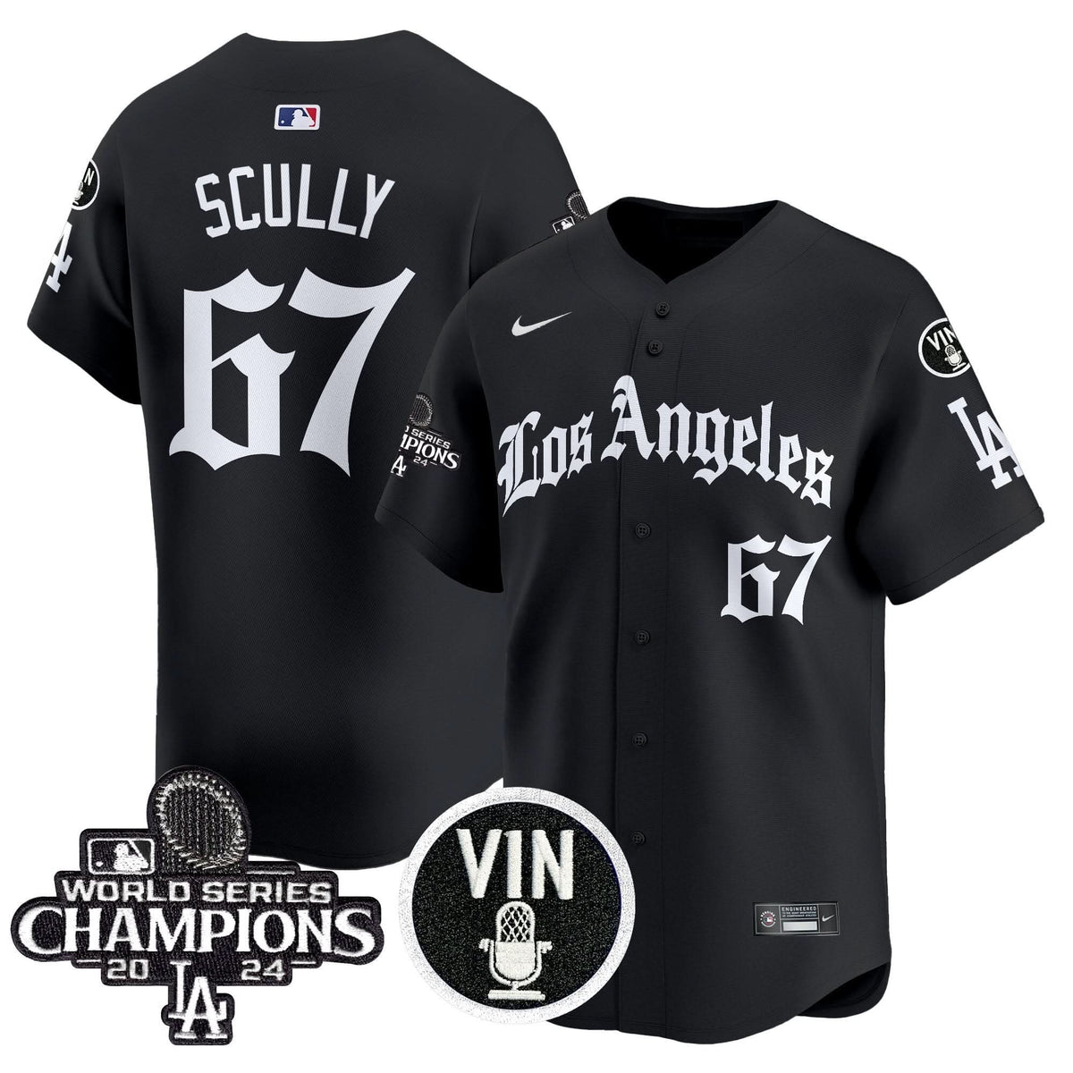 LAD 2025 LA Gothic Style Vapor Premier Limited Jersey - Stitched