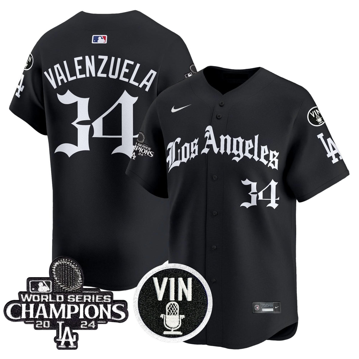 LAD 2025 LA Gothic Style Vapor Premier Limited Jersey - Stitched