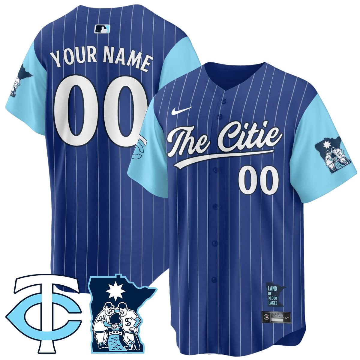 Custom Name/Gender MT City Connect Concept Jersey - Stitched