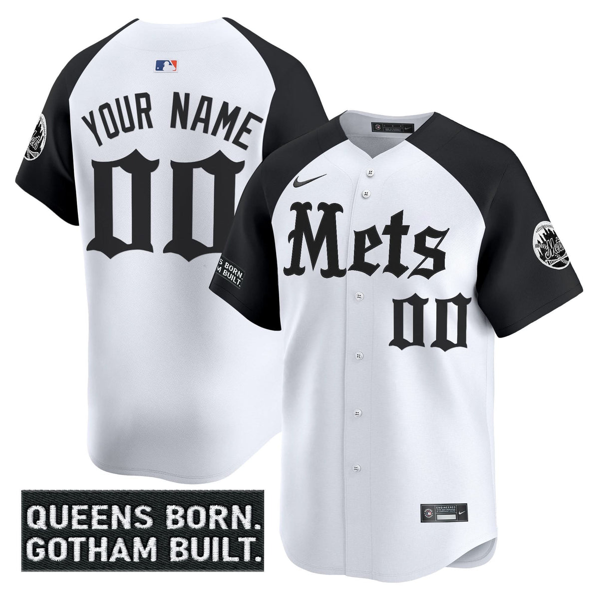 NYM 'Gotham Gothic Edition' Vapor Premier Limited Custom Jersey - Stitched