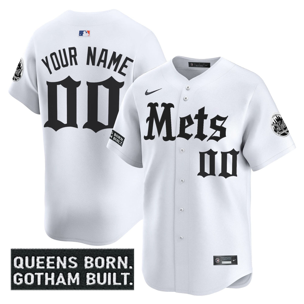 NYM 'Gotham Gothic Edition' Vapor Premier Limited Custom Jersey - Stitched