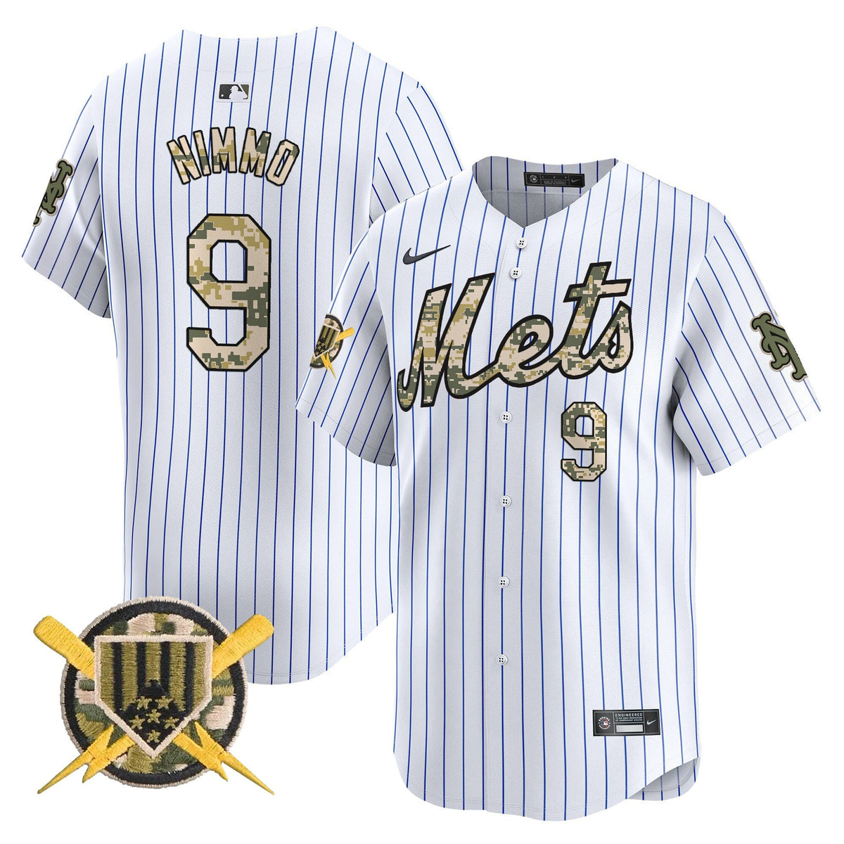NYM Armed Forces Day Vapor Premier Limited Jersey - Stitched