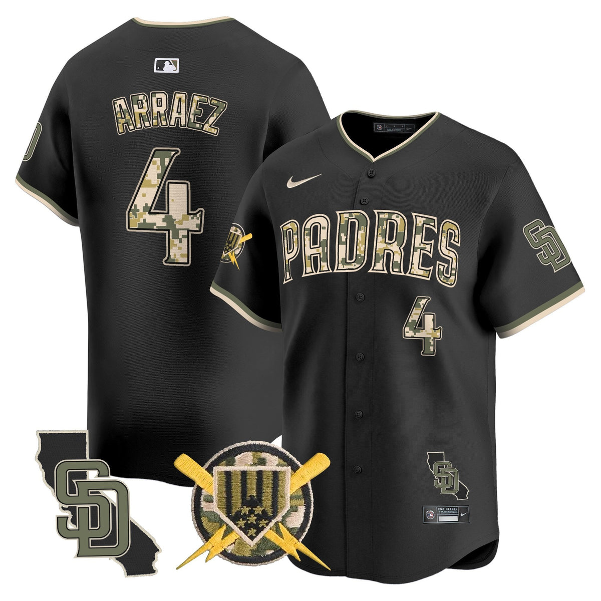 SD Armed Forces Day Vapor Premier Limited Jersey - Stitched