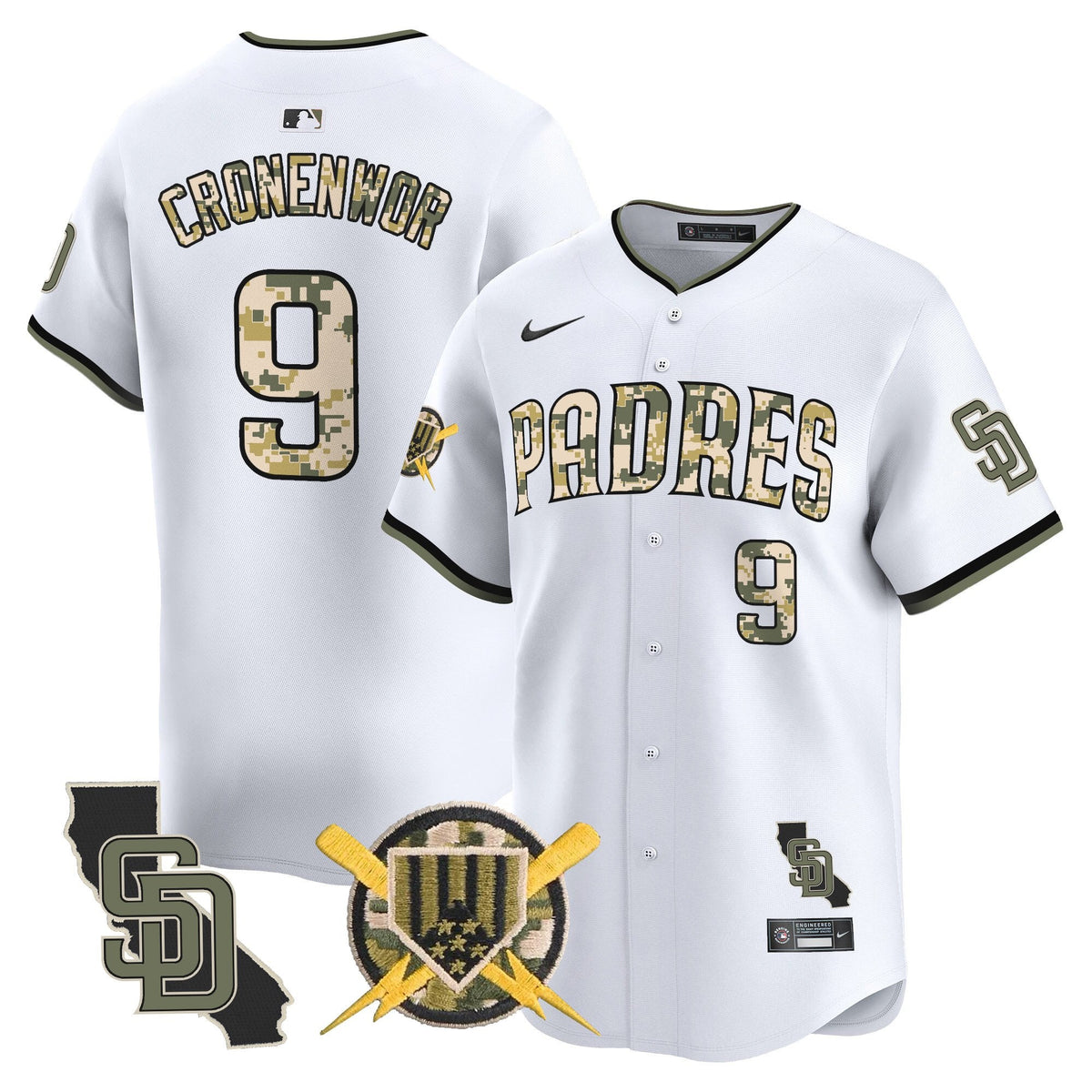 SD Armed Forces Day Vapor Premier Limited Jersey - Stitched