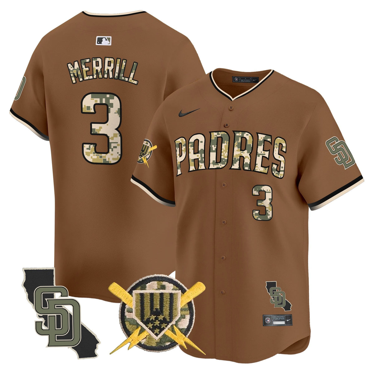 SD Armed Forces Day Vapor Premier Limited Jersey - Stitched