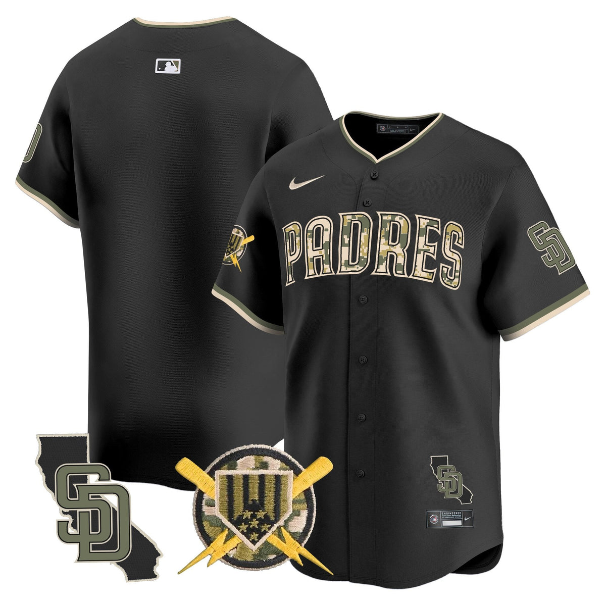 SD Armed Forces Day Vapor Premier Limited Jersey - Stitched