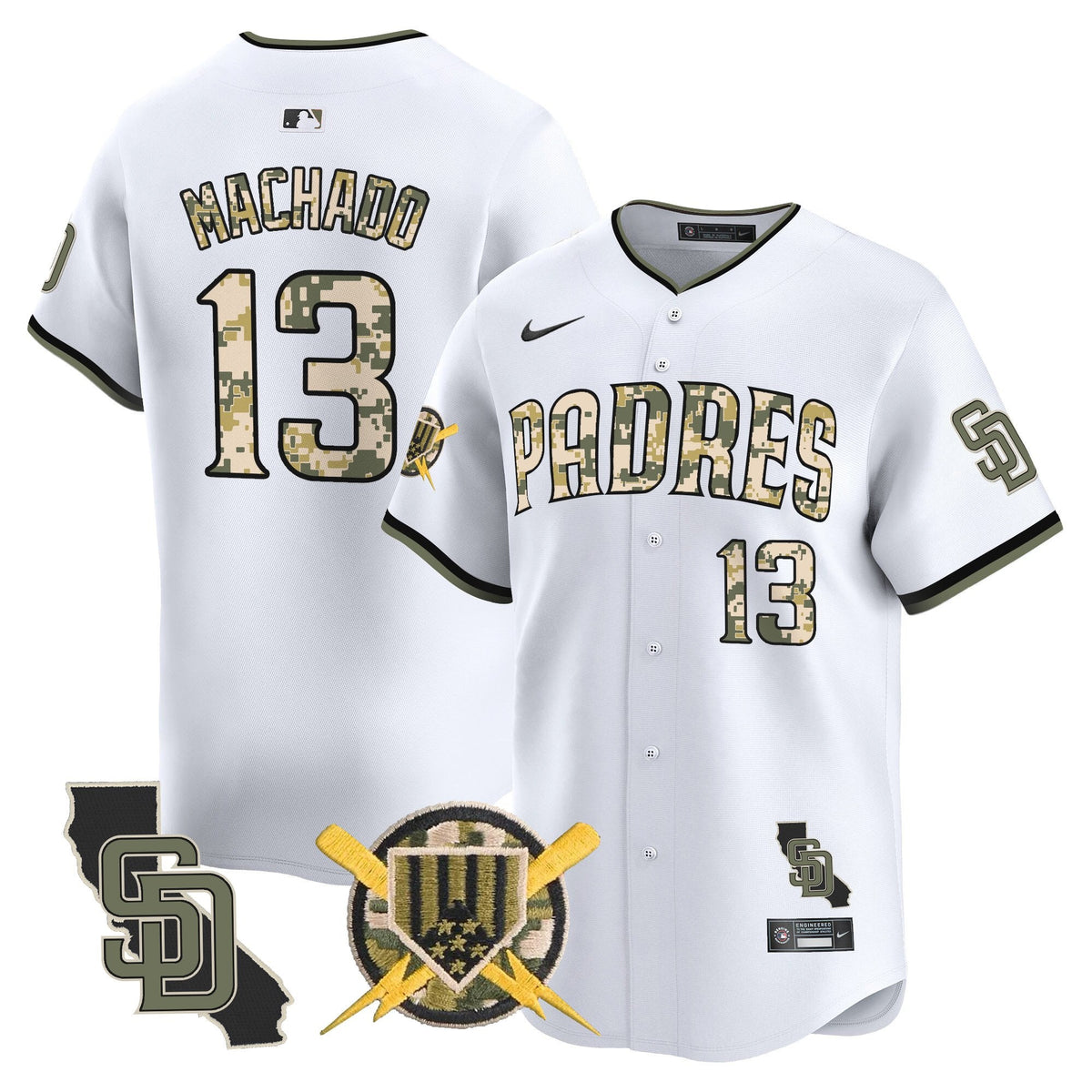 SD Armed Forces Day Vapor Premier Limited Jersey - Stitched
