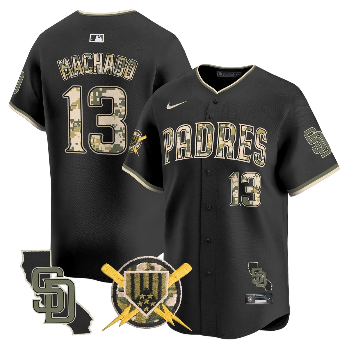 SD Armed Forces Day Vapor Premier Limited Jersey - Stitched