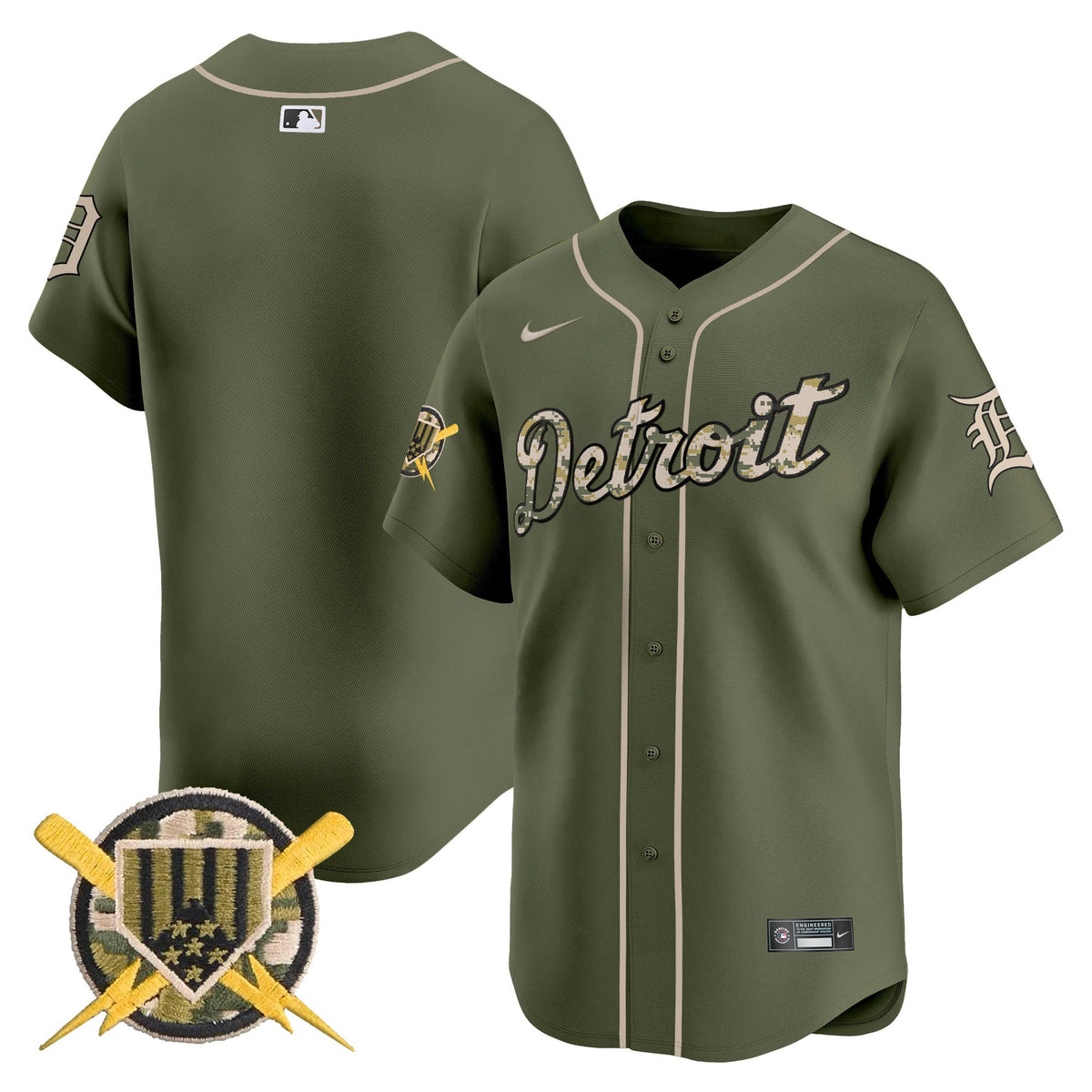 DET Armed Forces Day Vapor Premier Limited Jersey - Stitched