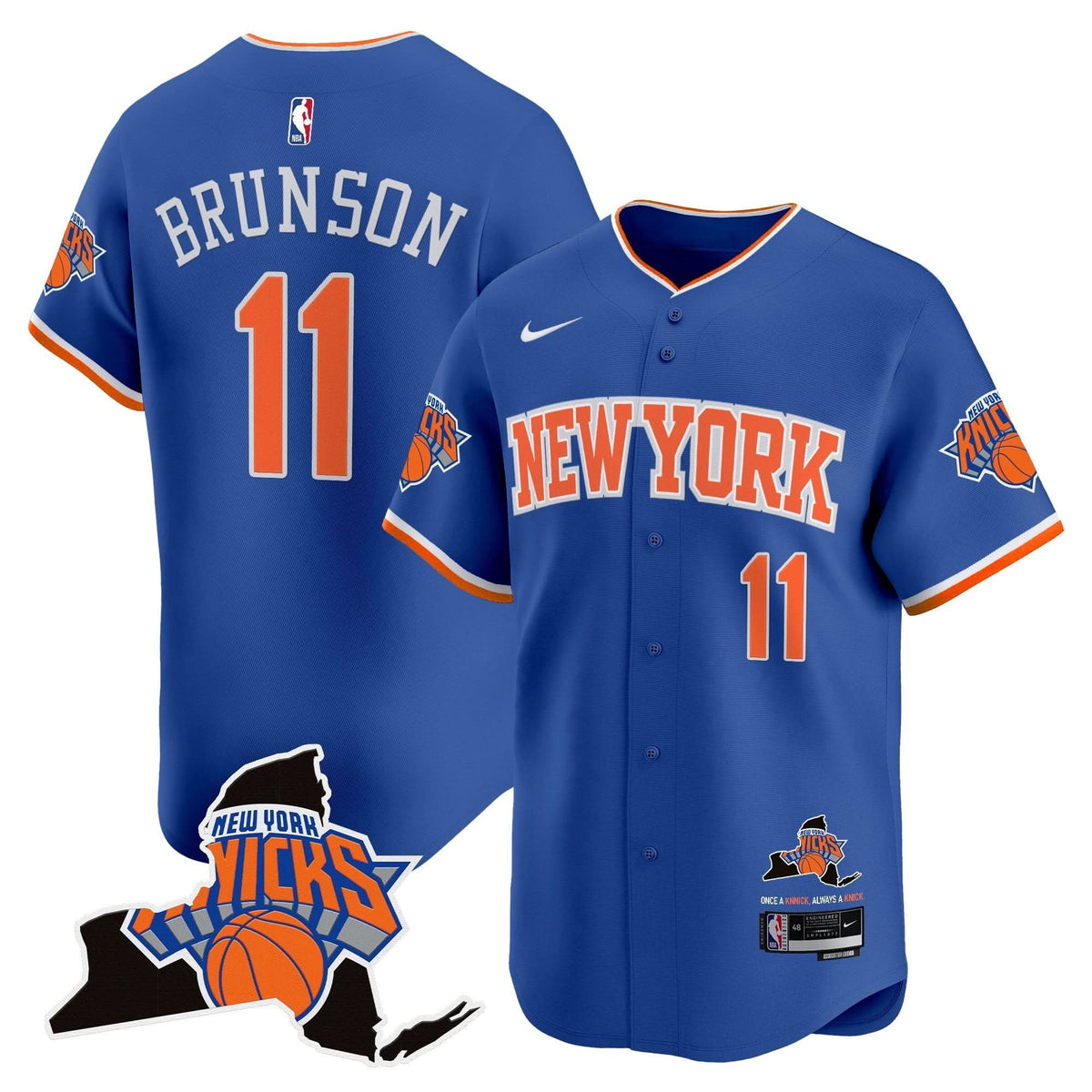 NYK Vapor Baseball Jersey - Stitched