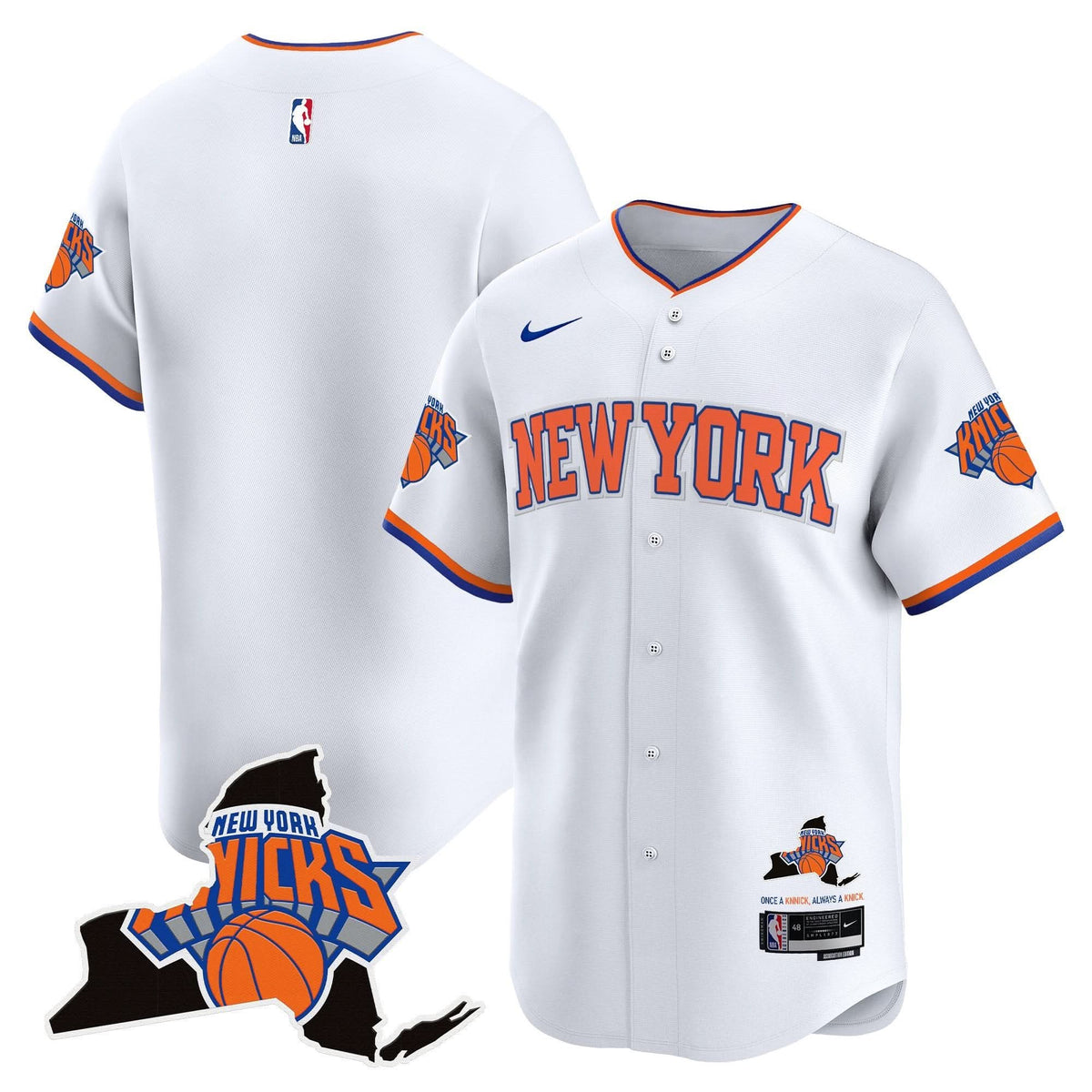 NYK Vapor Baseball Jersey - Stitched