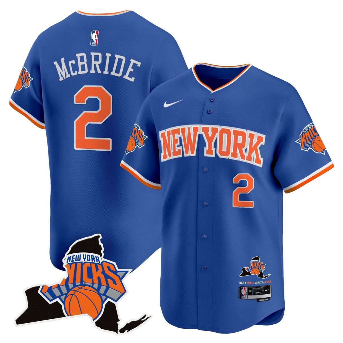 NYK Vapor Baseball Jersey - Stitched