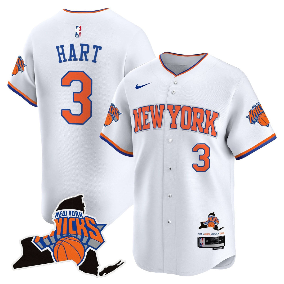 NYK Vapor Baseball Jersey - Stitched