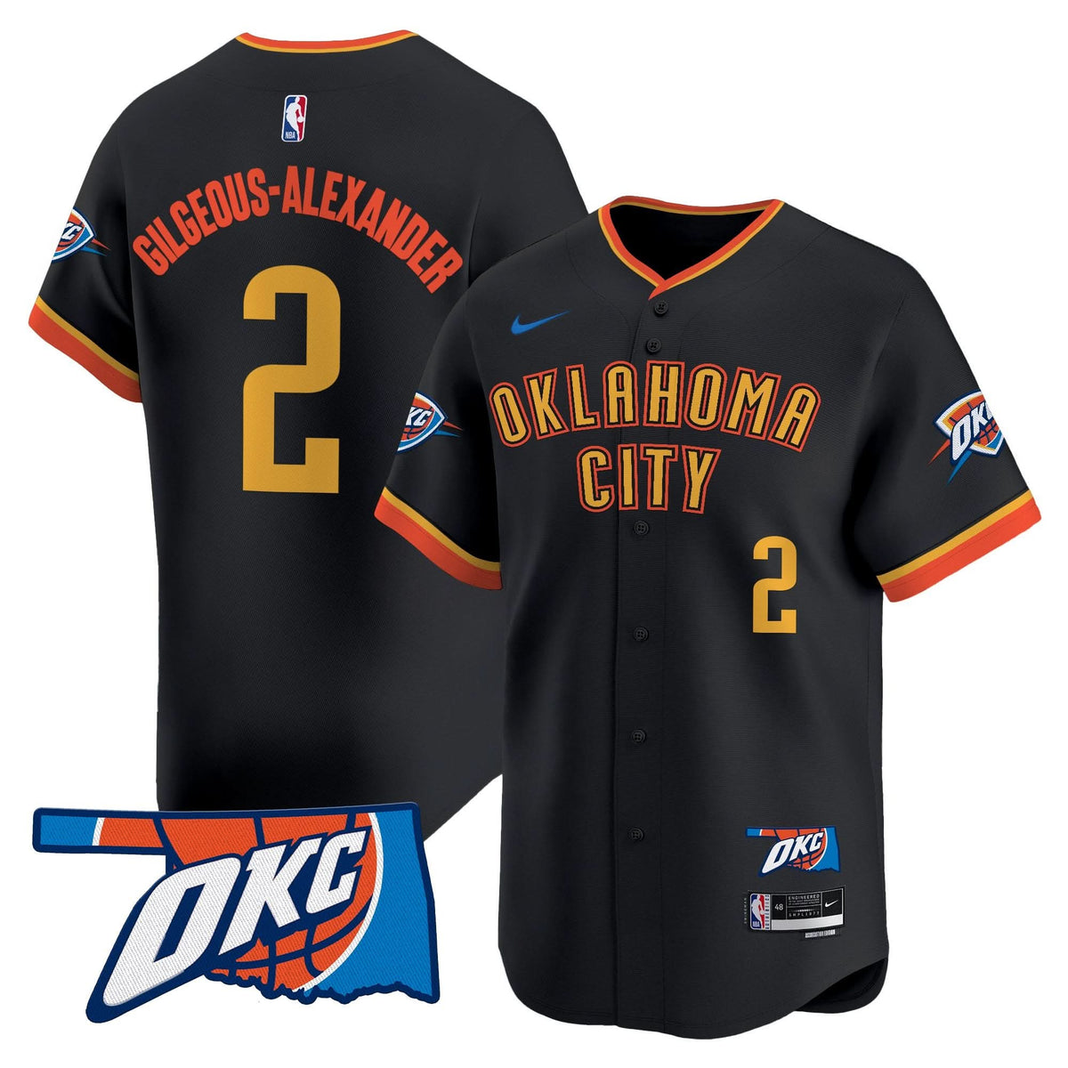 OKC Vapor Baseball Jersey - Stitched