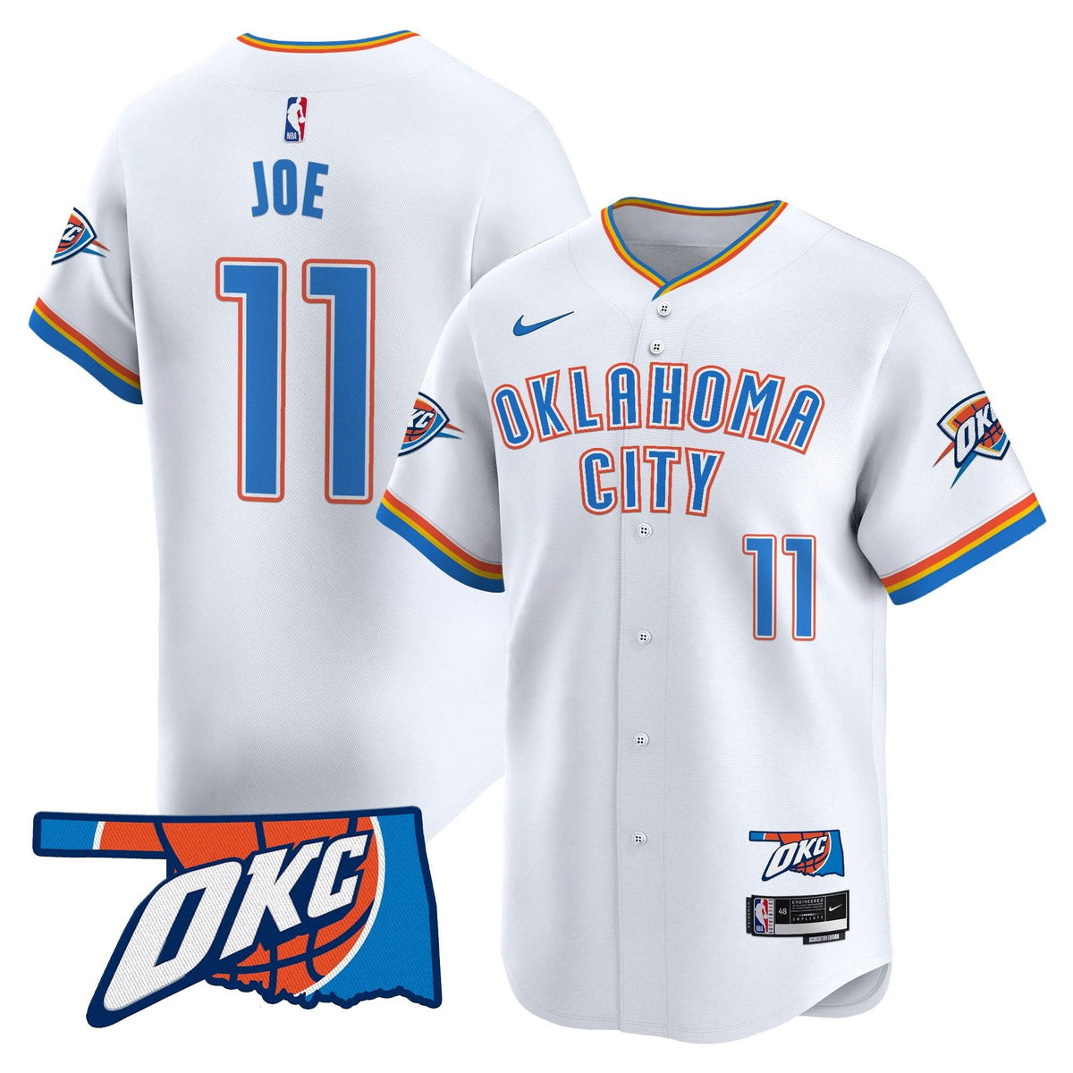 OKC Vapor Baseball Jersey - Stitched