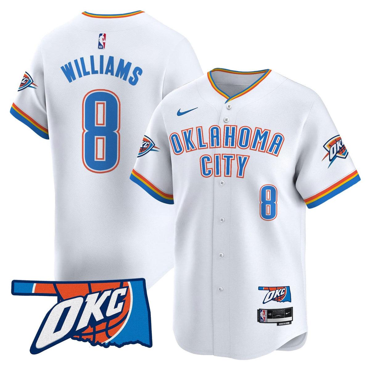OKC Vapor Baseball Jersey - Stitched