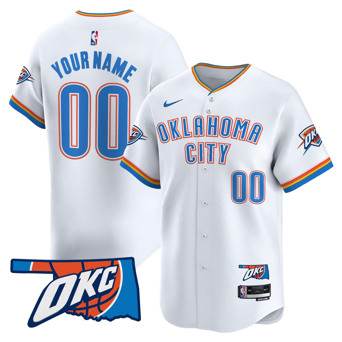 OKC Vapor Baseball Custom Jersey - Stitched
