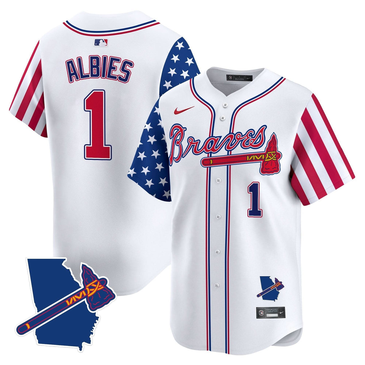 AB 2025 Independence Day Vapor Premier Limited Jersey N1 - Stitched